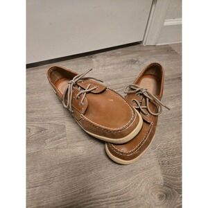 Sperry Top-Sider Billfish Tan Leather Mesh Boat Shoes Mens 12 XW 0799320